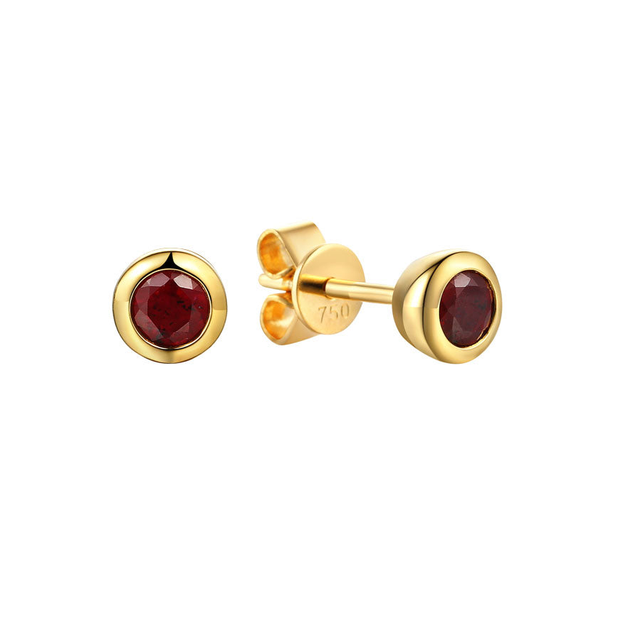 Ruby stud earrings on sale uk