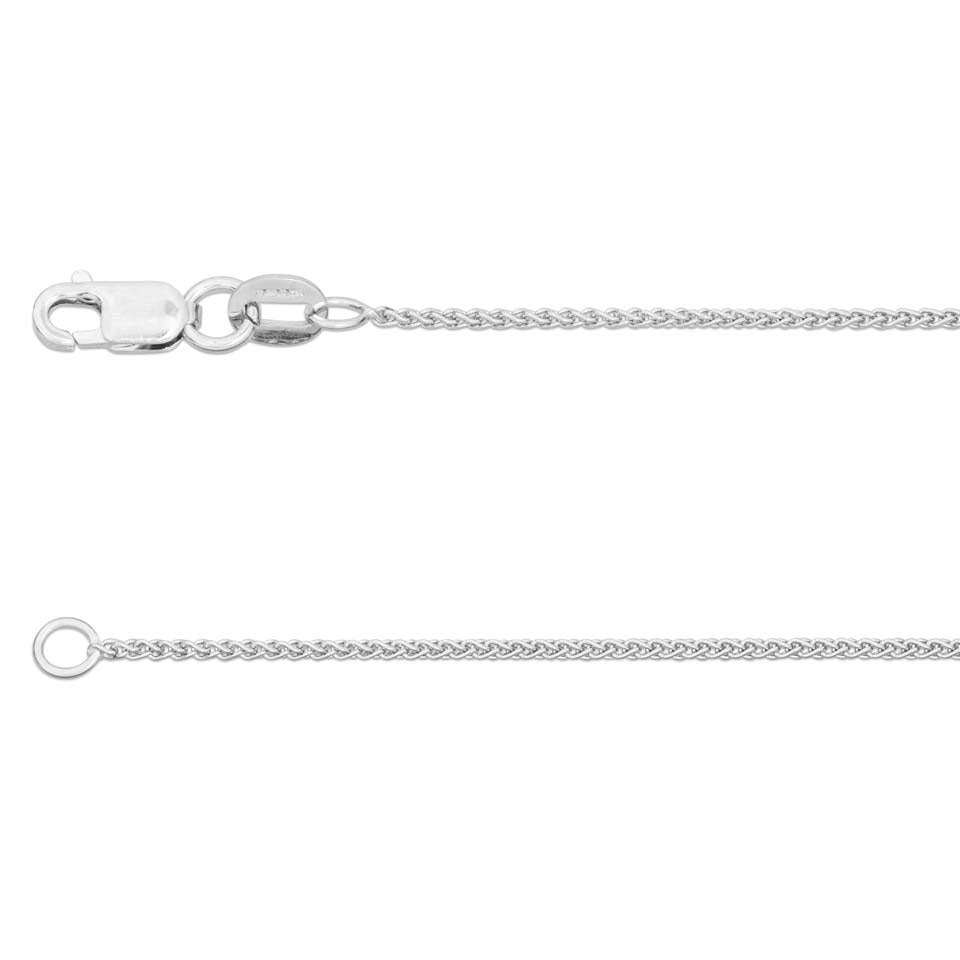 9ct White Gold 16 Inch Spiga Chain – Michael Jones Jeweller