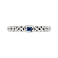 FOPE Flex'it Souls 18ct White Gold Sapphire Ring Medium