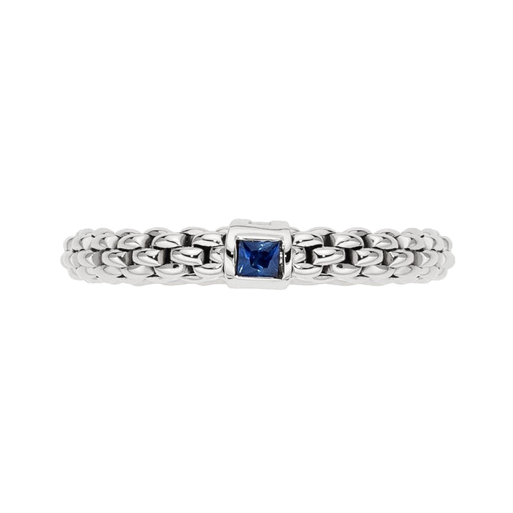 FOPE Flex'it Souls 18ct White Gold Sapphire Ring Medium