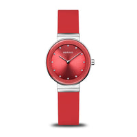 Bering Classic Polished Red Quartz Watch 10129-503