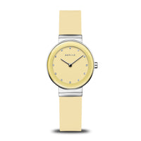 Bering Classic Polished Silver Yellow Quartz Watch 10129-600 - Michael Jones Jeweller