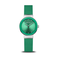 Bering Classic Polished Green Quartz Watch 10129-808