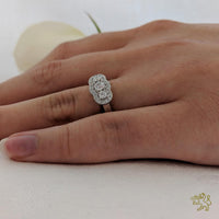 Serene Three Stone 0.16ct G VS Diamond Platinum Ring - Michael Jones Jeweller