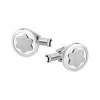 Montblanc Cufflinks Star Snowcap Emblem Steel