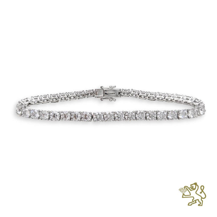 Classic 18W 8.70ct Diamond White Gold Bracelet