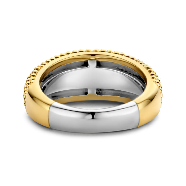 Ti Sento Yellow Gold Plated Wide Bubble Ring