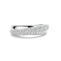 Ti Sento Cubic Zirconia Two Strand Ring