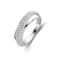 Ti Sento Cubic Zirconia Two Strand Ring