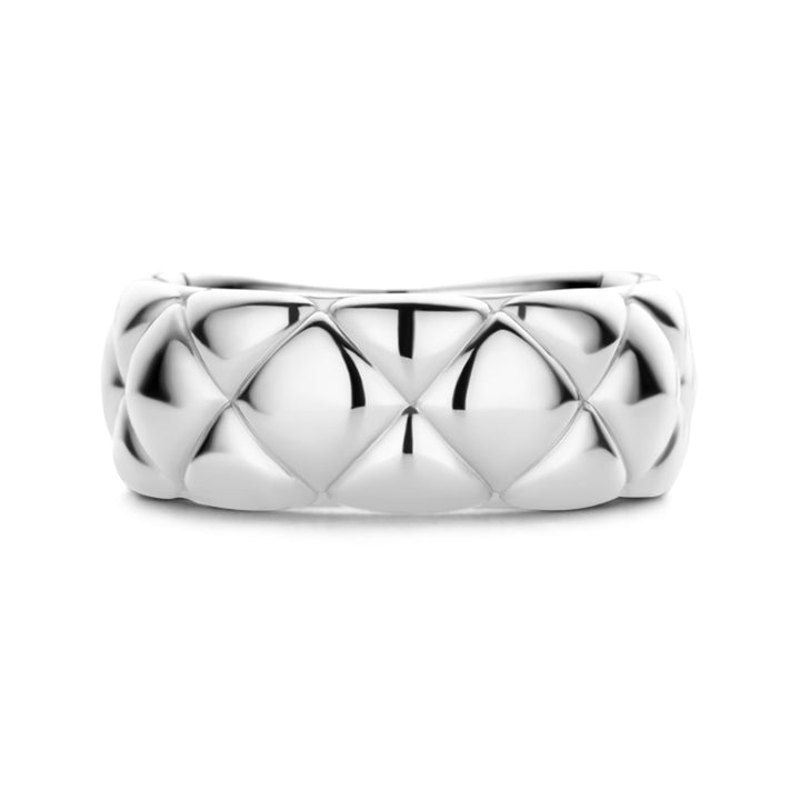 Ti Sento Clover Pattern Wide Ring - Michael Jones Jeweller