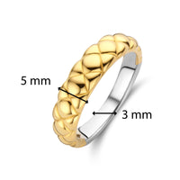 Ti Sento Yellow Gold Plated Clover Patterned Ring - Michael Jones Jeweller