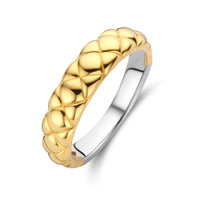 Ti Sento Yellow Gold Plated Clover Patterned Ring - Michael Jones Jeweller