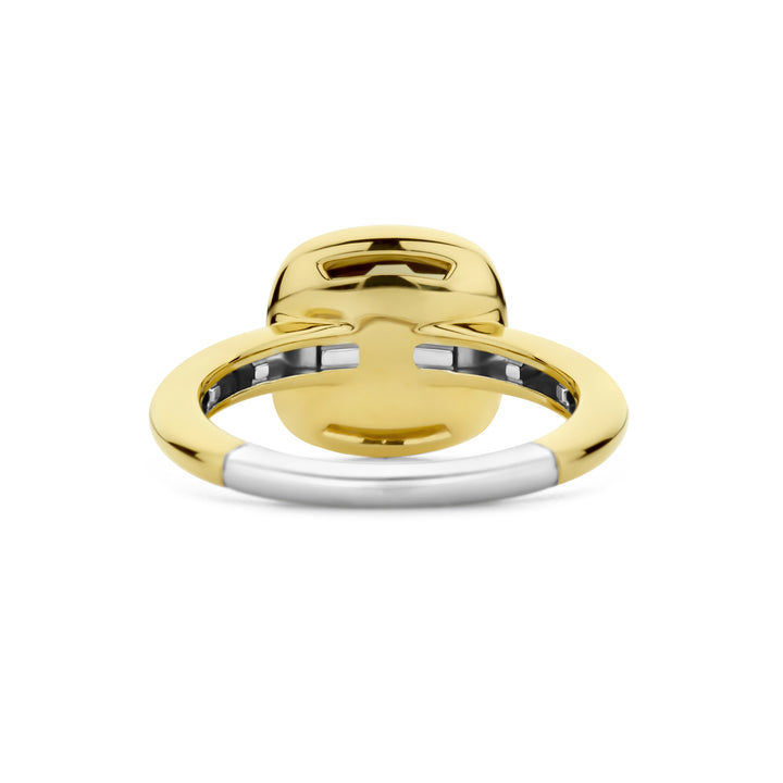 Ti Sento Yellow Gold Plated Khaki Green Ring