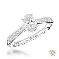 Skye Classic Oval Solitaire 0.50ct E VS2 Diamond Platinum Ring - Michael Jones Jeweller