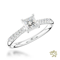 Skye Classic Princess Solitaire 0.30ct E VS1 Diamond Platinum Ring