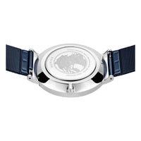 Bering Classic Polished Navy Blue Quartz Watch 14040-307