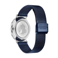 Bering Classic Polished Navy Blue Quartz Watch 14040-307