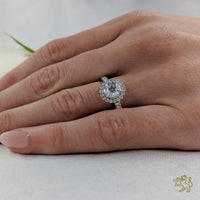 Skye Halo 0.70ct E VS2 Diamond Platinum Ring - Michael Jones Jeweller