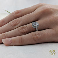 Skye Halo 0.50ct G VS2 Diamond Platinum Ring