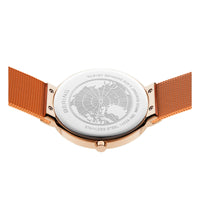 Bering Classic Polished Orange Rose Gold Plated Quartz Watch 14539-565