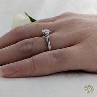 Oxford Solitaire 0.70ct G SI1 Diamond Platinum Ring