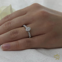 Skye Classic Oval Solitaire 0.50ct E VS2 Diamond Platinum Ring - Michael Jones Jeweller