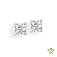 Open Tulip PL 0.30ct Diamond Platinum Earrings