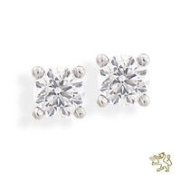 Open Tulip PL 1.43ct E SI2 Diamond Platinum Earrings