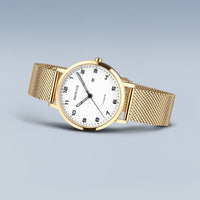 Bering Titanium Polished/Brushed Gold Quartz Watch 18634-334