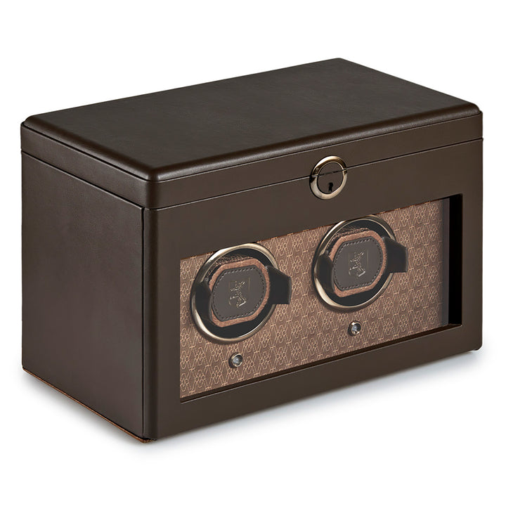 WOLF Watch Winder Double Earth Coffee - Michael Jones Jeweller