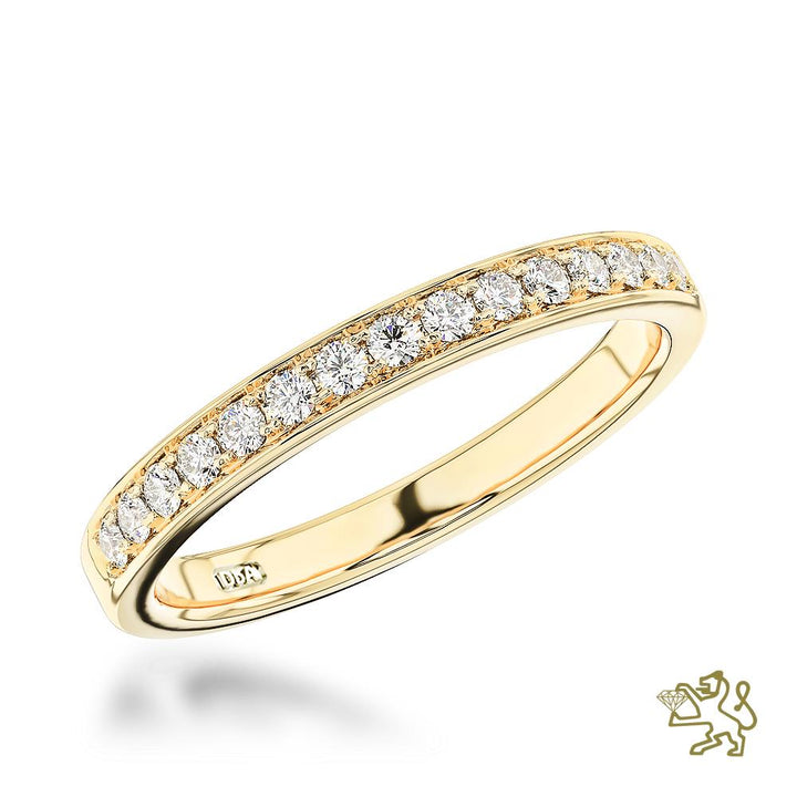 Memoire Classic Bridal 0.24ct Diamond Yellow Gold Ring - Michael Jones Jeweller