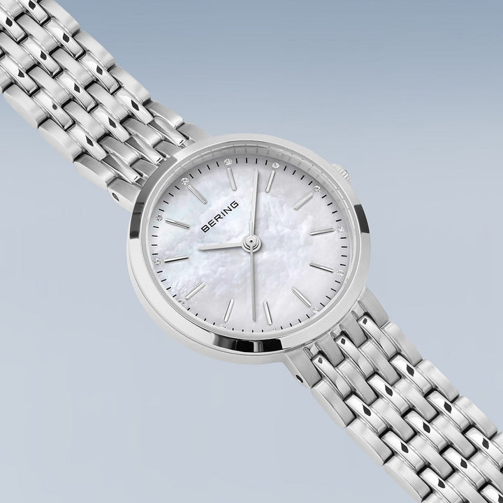 Bering Classic Polished Silver Quartz Watch 19126-700