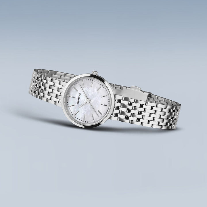 Bering Classic Polished Silver Quartz Watch 19126-700