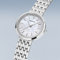 Bering Classic Polished Silver Quartz Watch 19126-700 - Michael Jones Jeweller