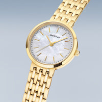 Bering Classic Polished Gold Quartz Watch 19126-734