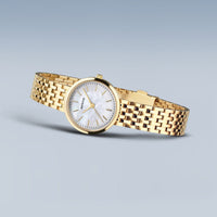 Bering Classic Polished Gold Quartz Watch 19126-734