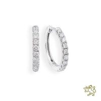 Skye Hoop 0.22ct Diamond Platinum Earrings