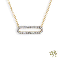 Love links 0.28ct Diamond Yellow Gold Pendant