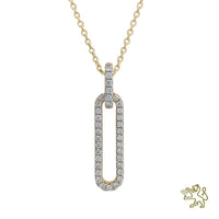 Love Links 0.37ct Diamond Yellow Gold Pendant