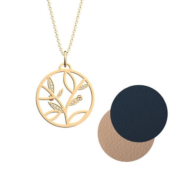 Les Georgettes 25mm Arbre De Vie Gilt Pendant Bundle