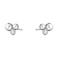 Georg Jensen MOONLIGHT GRAPES Diamond Sterling Silver Earrings - Michael Jones Jeweller