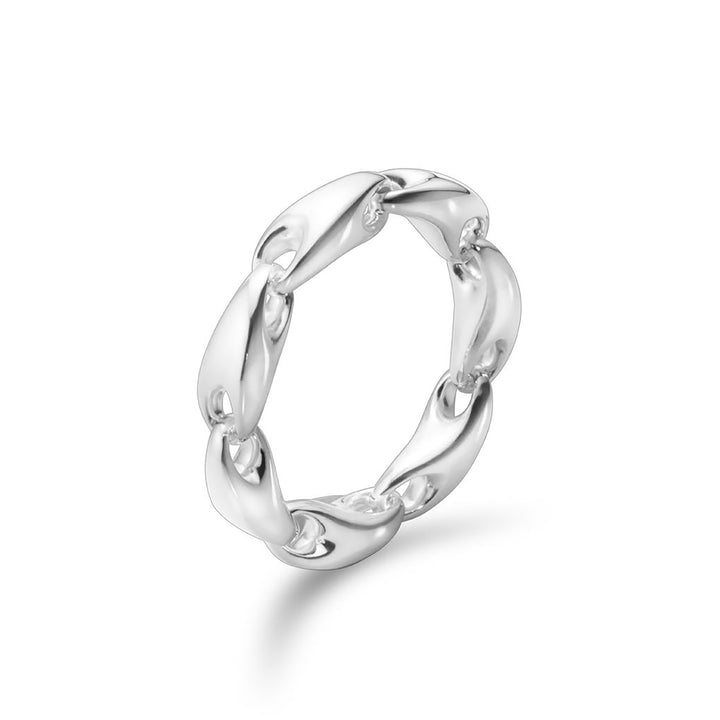 Georg Jensen REFLECT Sterling Silver Small Ring Size 56 (O½)