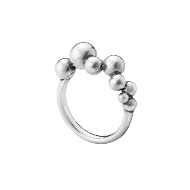 Georg Jensen MOONLIGHT GRAPES Sterling Silver Ring Size 54 (N) - Michael Jones Jeweller