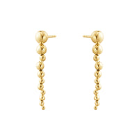 Georg Jensen MOONLIGHT GRAPES 18ct Yellow Gold Long Drop Earrings