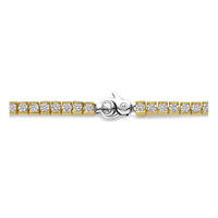 Ti Sento Yellow Gold Plated Cubic Zirconia Tennis Bracelet