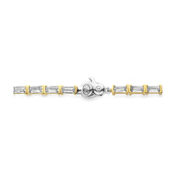 Ti Sento Yellow Gold Plated Cubic Zirconia Tennis Bracelet