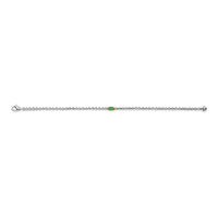 Ti Sento Yellow Gold Plated Green Cubic Zirconia Tennis Bracelet