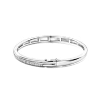 Ti Sento Cubic Zirconia Crossover Bangle