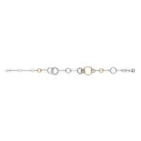 Ti Sento Yellow Gold Plated Cubic Zirconia Infinity Bracelet