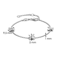 Ti Sento Cubic Zirconia Cross Bracelet